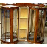 DOUBLE DOOR MAHOGANY DISPLAY CABINET