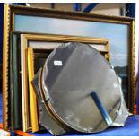 VARIOUS FRAMED PICTURES & MIRRORS