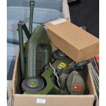 BOX CONTAINING VINTAGE ACTION MAN VEHICLES