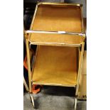 GILT TEA TROLLEY