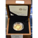 2009 UK CHARLES DARWIN £2 GOLD PROOF COIN STRUCK IN 22KT GOLD, WEIGHT: 15.97 GRAMS