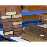 LEATHER BOUND FAMILY BIBLE & QUANTITY BOOKS
