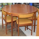 TEAK TABLE WITH 4 CHAIRS