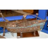 MODEL BOAT ON STAND