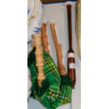 CHANTER & SET OF CHILDS BAGPIPES