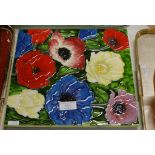 DECORATIVE FLORAL TILE DISPLAY