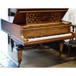 ROSEWOOD FRAMED BABY GRAND PIANO BY CHAPPELL OF LONDON