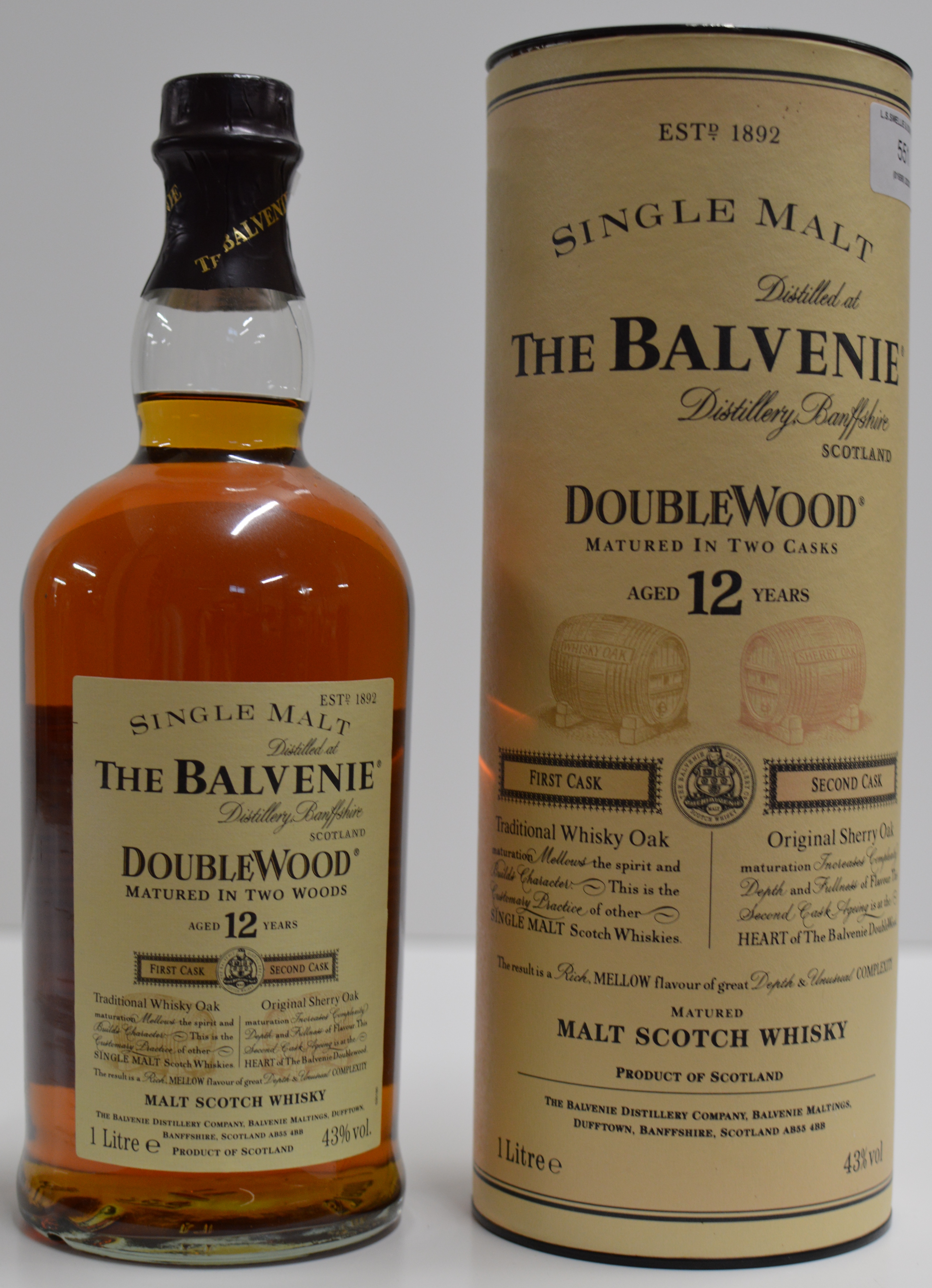 THE BALVENIE DOUBLEWOOD AGED 12 YEARS OLD MATURED MALT SCOTCH WHISKY, WITH PRESENTATION BOX - 1