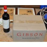 GIBSON BAROSSA VALE 2003 SHIRAZ VINTAGE - CASE OF 6, EACH BOTTLE = 750ML, 14.5% VOL