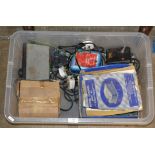 BOX CONTAINING VARIOUS POWER PACKS, MECCANO ETC