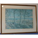 LARGE FRAMED MCINTOSH PATRICK PRINT