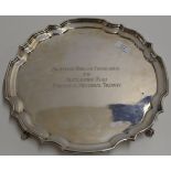 BIRMINGHAM SILVER PRESENTATION CARD TRAY - APPROXIMATE WEIGHT = 1.12KG