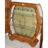 ART DECO STYLE GLASS FRONTED DISPLAY CABINET