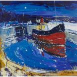 [§] JOHN LOWRIE MORRISON O.B.E. (SCOTTISH B. 1948)PUFFER ON THE CRINAN CANAL Signed and dated '99,