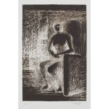 [§] HENRY MOORE O.M., C.H., F.B.A. (BRITISH 1898-1986)SEATED FIGURE IV: REVERSE LIGHTING S/P, signed