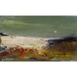 [§] NAEL HANNA (IRAQI/SCOTTISH B. 1959)SUMMER SKY, EAST COAST, SCOTLAND Signed, oil on board15cm x