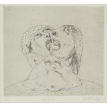 [§] JOHN BELLANY C.B.E., R.A., H.R.S.A. (SCOTTISH 1942-2013)THE KISS Signed and inscribed with