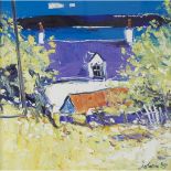 [§] JOHN LOWRIE MORRISON O.B.E. (SCOTTISH B. 1948)EVENING LIGHT, RED ROOFS, ISLE OF IONA Signed