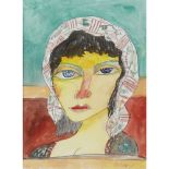 [§] JOHN BELLANY C.B.E., R.A., H.R.S.A. (SCOTTISH 1942-2013)UNTITLED Signed, watercolour and