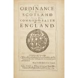 ENGLAND AND WALES. LORD PROTECTOR (1653-1658 : O. CROMWELL)AN ORDINANCE FOR UNITING SCOTLAND INTO