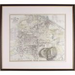 EDINBURGH PLANSEDGAR, WILLIAM The Plan of the City of Edinburgh, 1765, c.35 x 64 cm, framed and