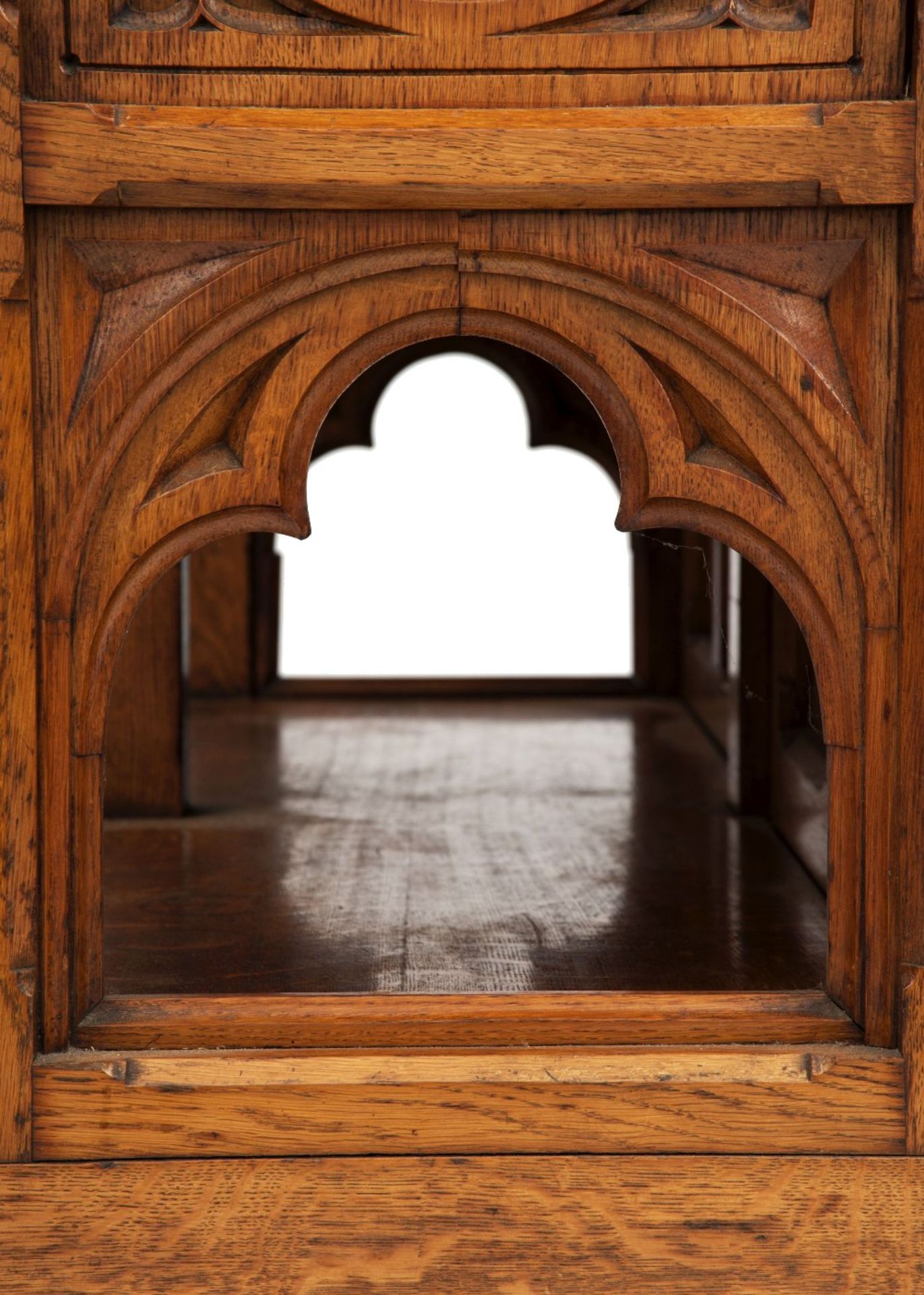 BRUCE JAMES TALBERT (1838-1881) FOR GILLOW & CO., LANCASTERGOTHIC REVIVAL OAK BUFFET, CIRCA 1870 - Image 5 of 6