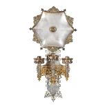 AUGUSTUS WELBY NORTHMORE PUGIN (1812-1852) FOR JOHN HARDMAN & CO.GOTHIC REVIVAL SILVER PLATED AND
