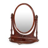 MANNER OF ALEXANDER 'GREEK' THOMSONAESTHETIC MOVEMENT GREEK REVIVAL MAHOGANY TOILET MIRROR, CIRCA