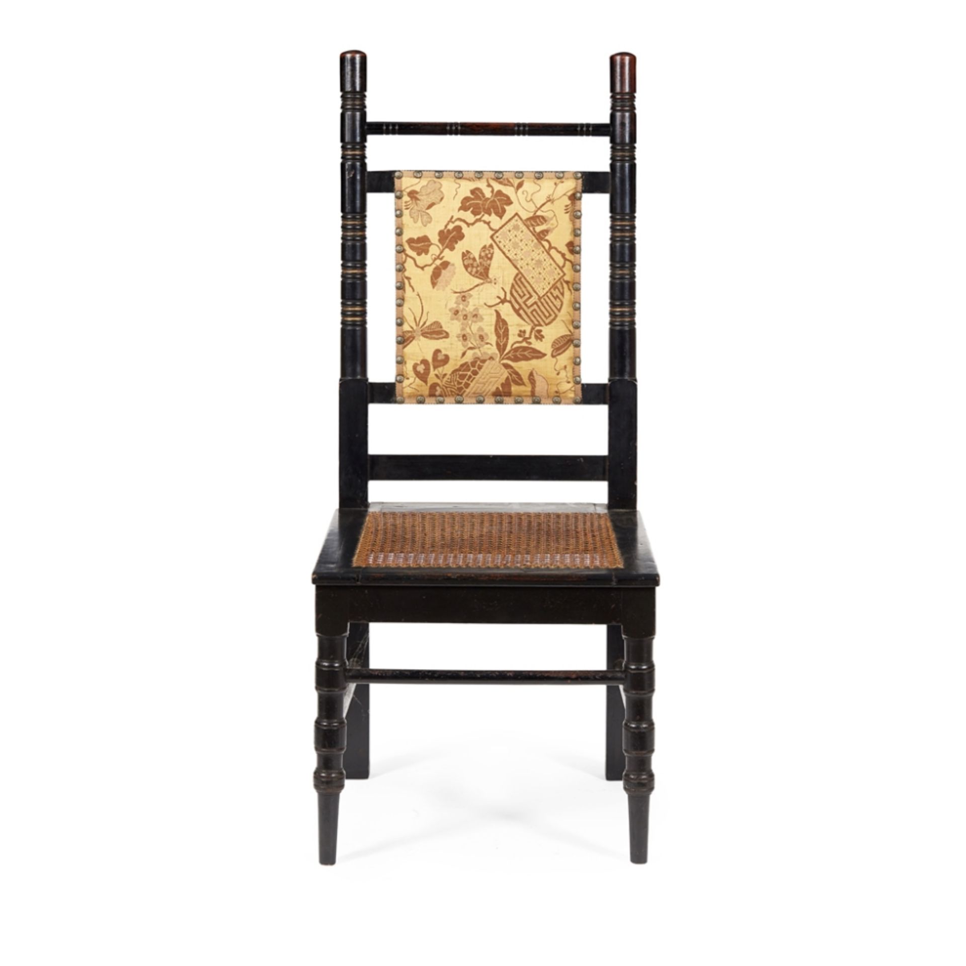 EDWARD WILLIAM GODWIN (1833-1886) FOR WILLIAM WATTEBONISED SIDE CHAIR, CIRCA 1880 with turned - Image 2 of 2