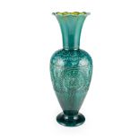 CHRISTOPHER DRESSER (1834-1904) FOR LINTHORPE ART POTTERY, MIDDLESBROUGHLARGE BALUSTER VASE, CIRCA