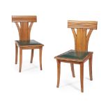 GEORGE EDMUND STREET (1824-1881) FOR GILLOW & CO.PAIR OF OAK 'KLISMOS' SIDE CHAIRS, CIRCA 1870