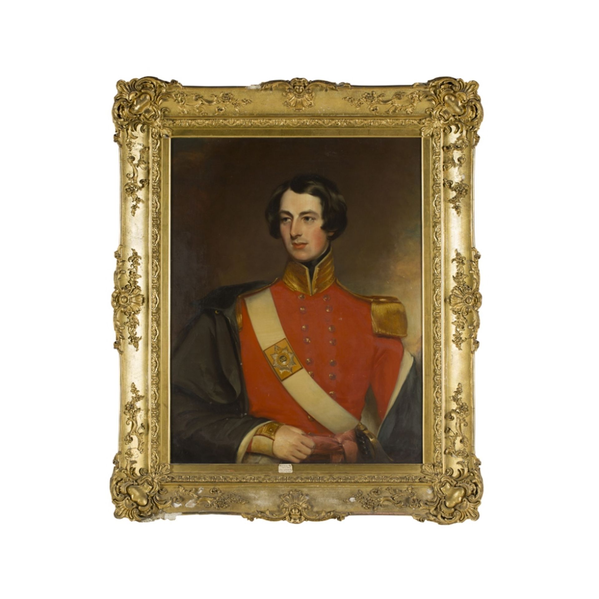 19TH CENTURY SCOTTISH SCHOOLHALF-LENGTH PORTRAIT OF ROBERT GEORGE DUFF OF WELLINGTON LODGE, HYDE ( - Image 2 of 2