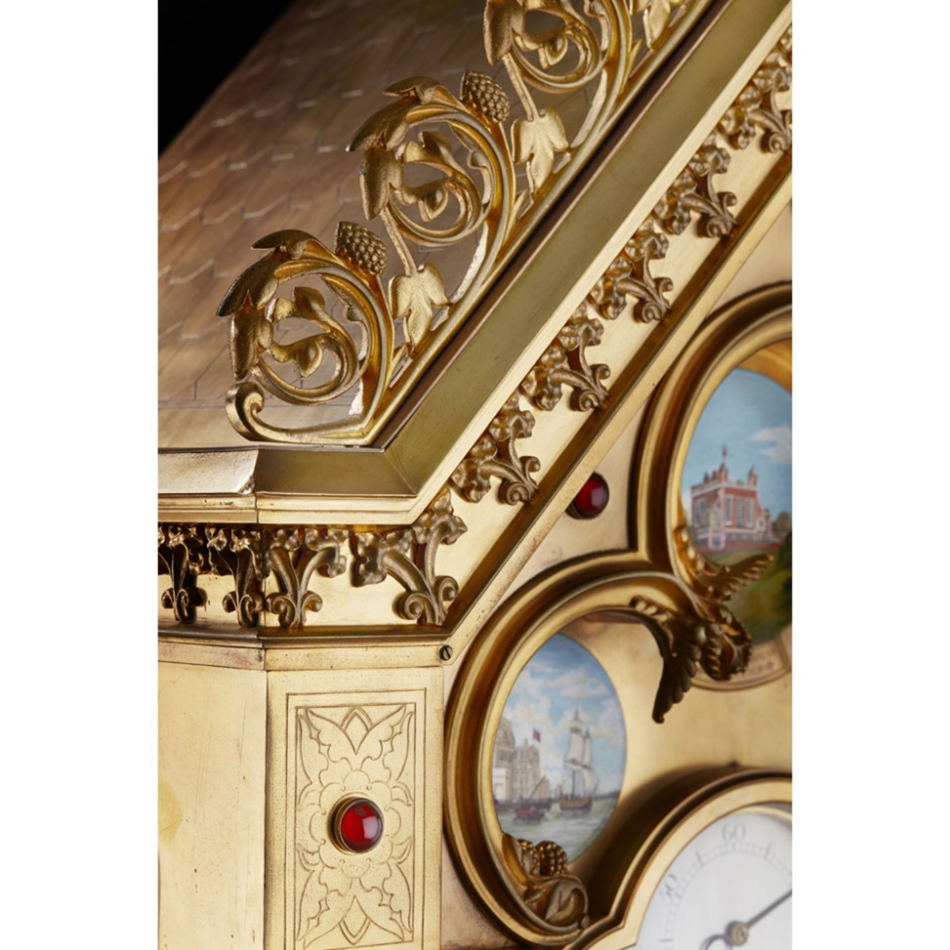 LARGE AND IMPRESSIVE GOTHIC REVIVAL CHIMING CLOCK BY BENJAMIN LEWIS VULLIAMY, LONDONCIRCA 1840 the - Image 9 of 13