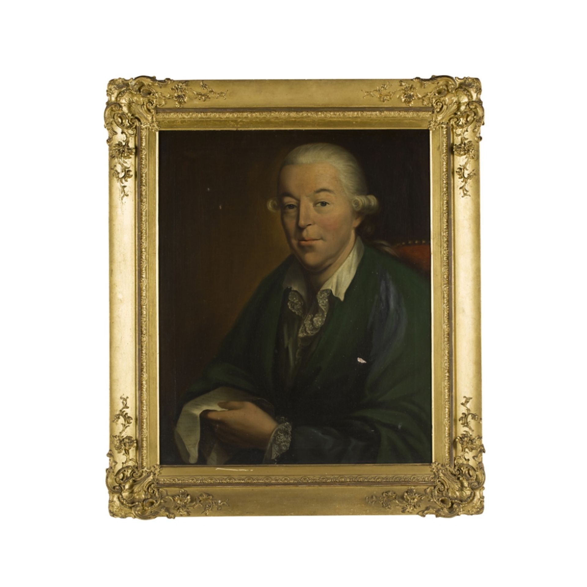 18TH CENTURY BRITISH SCHOOLHALF-LENGTH PORTRAIT OF CHARLES HAY OF HANNES Oil on canvas77cm x 68cm ( - Image 2 of 2