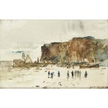 JAMES WATTERSTON HERALD (SCOTTISH 1859-1914)SEASCAPE Signed and dated '90, pencil and