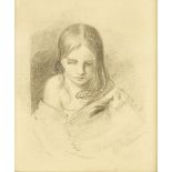 SIR THOMAS LAWRENCE (BRITISH 1769-1830)A SKETCH FROM NATURE, SAID TO BE INES FLETCHER Signed and