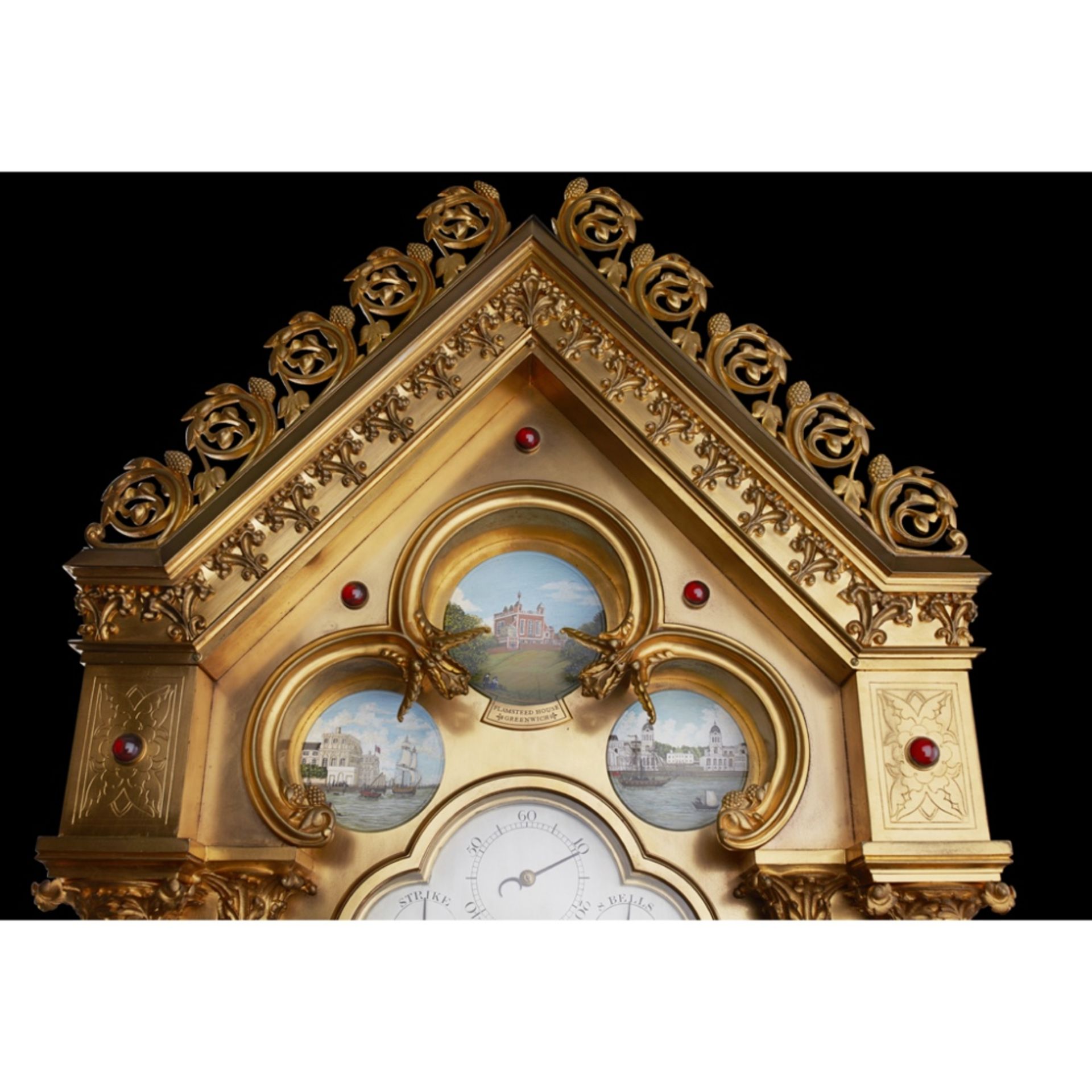 LARGE AND IMPRESSIVE GOTHIC REVIVAL CHIMING CLOCK BY BENJAMIN LEWIS VULLIAMY, LONDONCIRCA 1840 the - Image 10 of 13