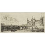 CHARLES MERYON (FRENCH 1821-1868)LE PONT-AU-CHANGE Etching, probably 5th state of twelve,