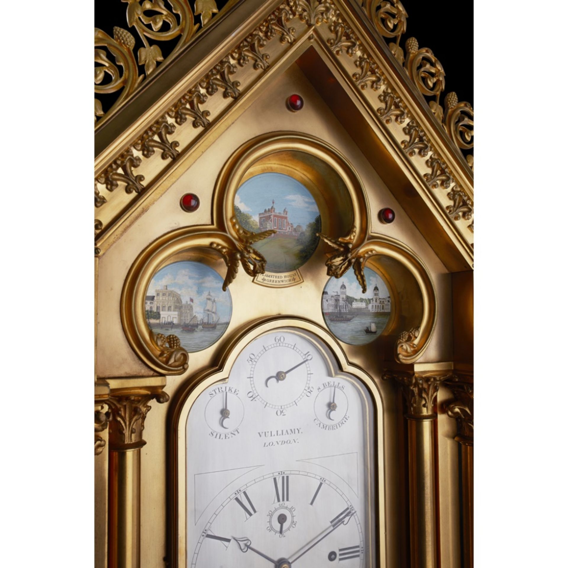 LARGE AND IMPRESSIVE GOTHIC REVIVAL CHIMING CLOCK BY BENJAMIN LEWIS VULLIAMY, LONDONCIRCA 1840 the - Image 3 of 13