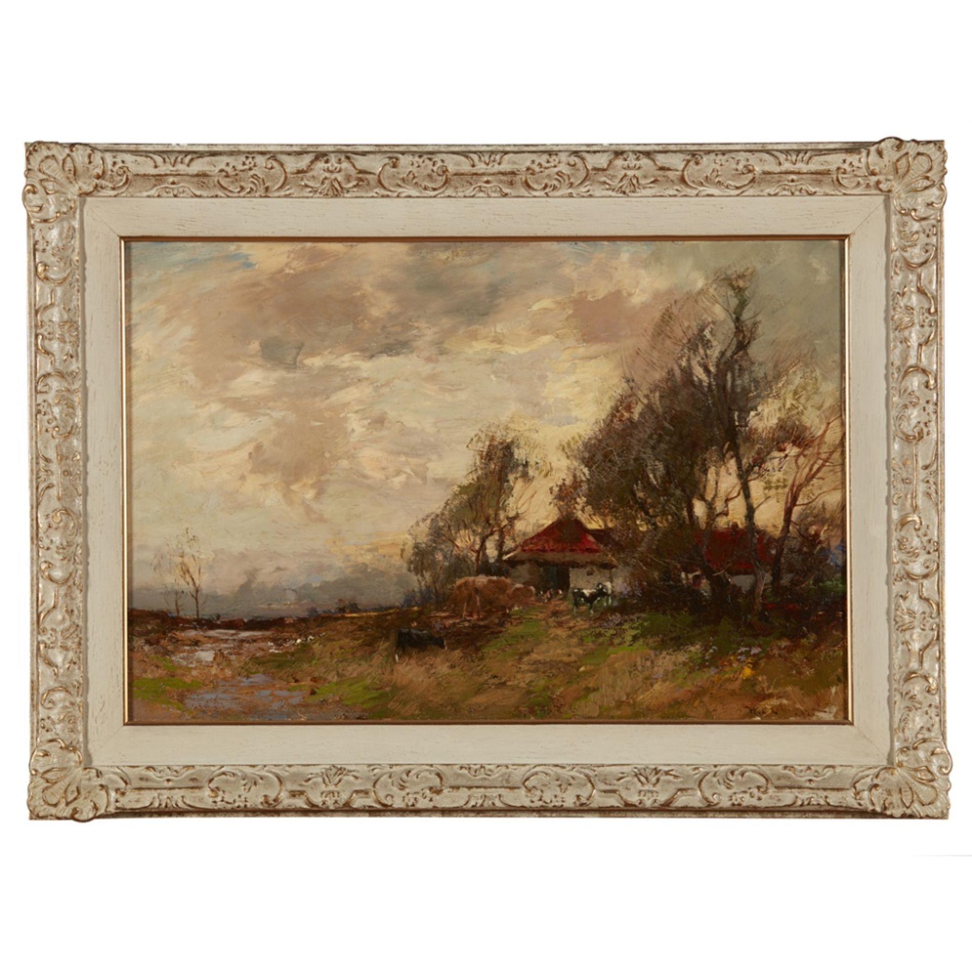 WILLIAM BRADLEY LAMOND R.B.A. (SCOTTISH 1857-1924)A FARM STEADING Signed, oil on canvas35cm x 52.5cm - Image 2 of 2