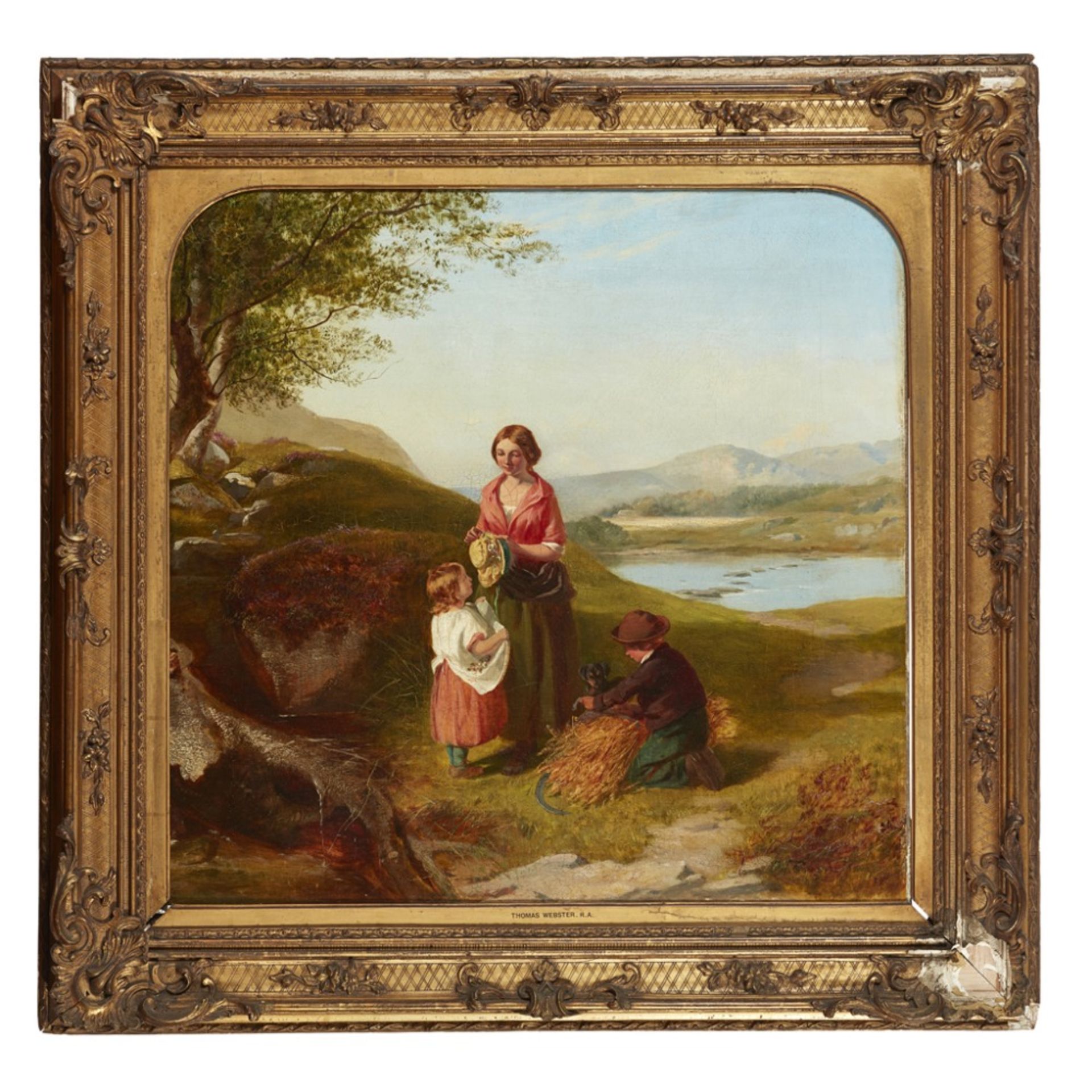 ATTRIBUTED TO PAUL FALCONER POOLETHE YOUNG HARVESTER Bears signature, oil canvas, arched top61cm x - Image 2 of 2