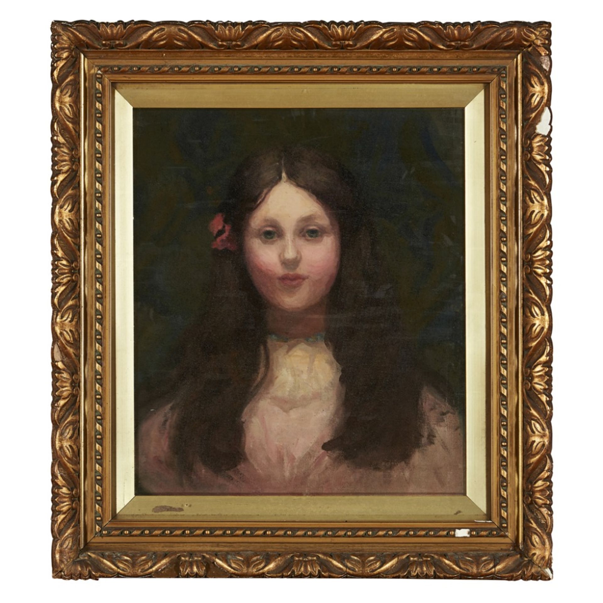 ATTRIBUTED TO DAVID GAULDPORTRAIT OF A GIRL Oil on canvas51cm x 44cm (20in x 17.5in) - Image 2 of 2
