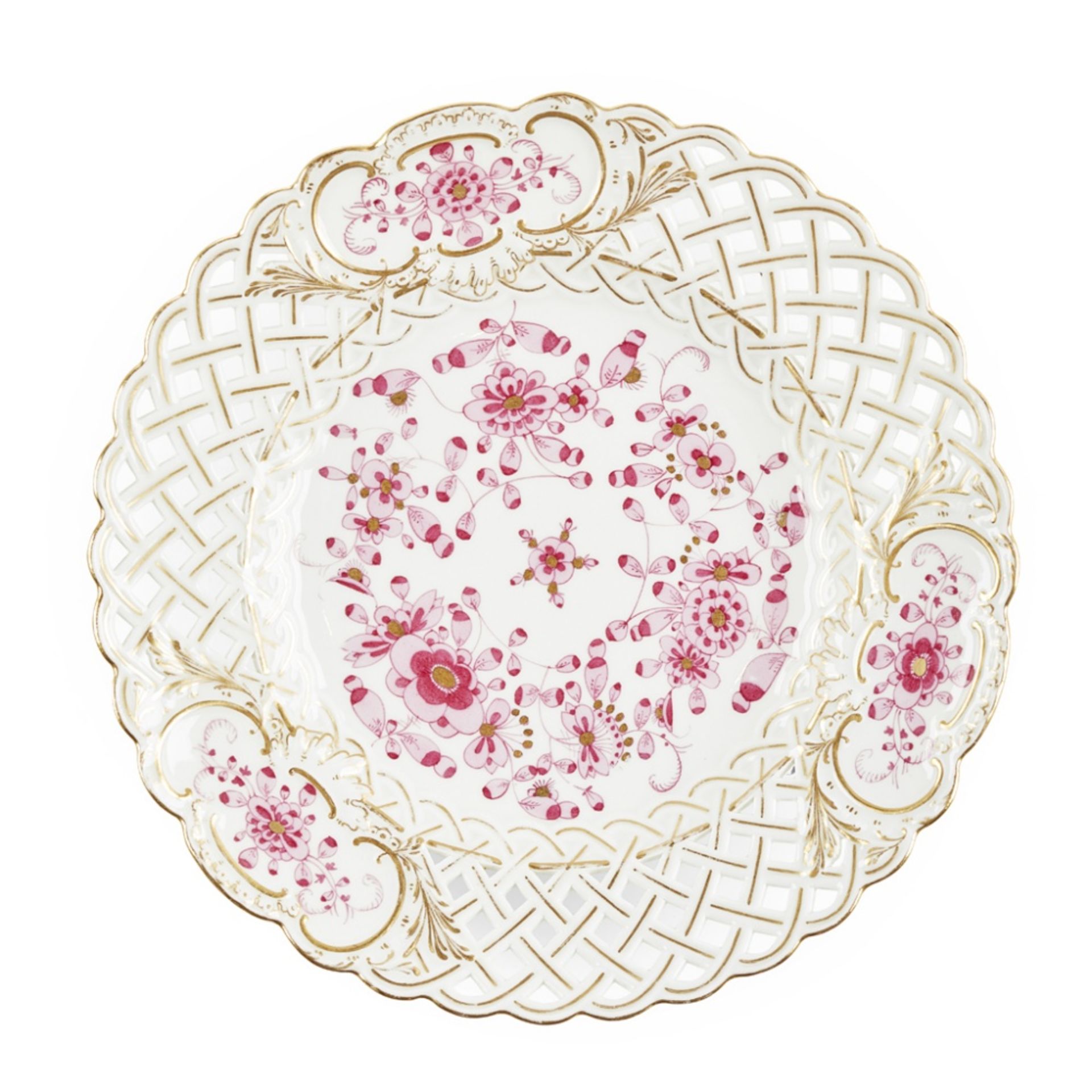 MEISSEN 'INDIAN PINK' PORCELAIN PART DINNER, TEA AND COFFEE SERVICELATE 19TH/ EARLY 20TH CENTURY - Image 5 of 7