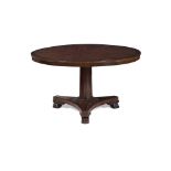 EARLY VICTORIAN MAHOGANY AND ROSEWOOD BREAKFAST TABLE2ND QUARTER 19TH CENTURY the crossbanded