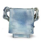 [§] COLIN PEARSON (BRITISH, 1923-2007)VESSEL impressed artist's mark, with blue glaze and entwined