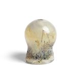 [§] SAM HERMAN (AMERICAN, B.1936)VASE, 1981 signed, dated and numbered, white and yellow glass, with