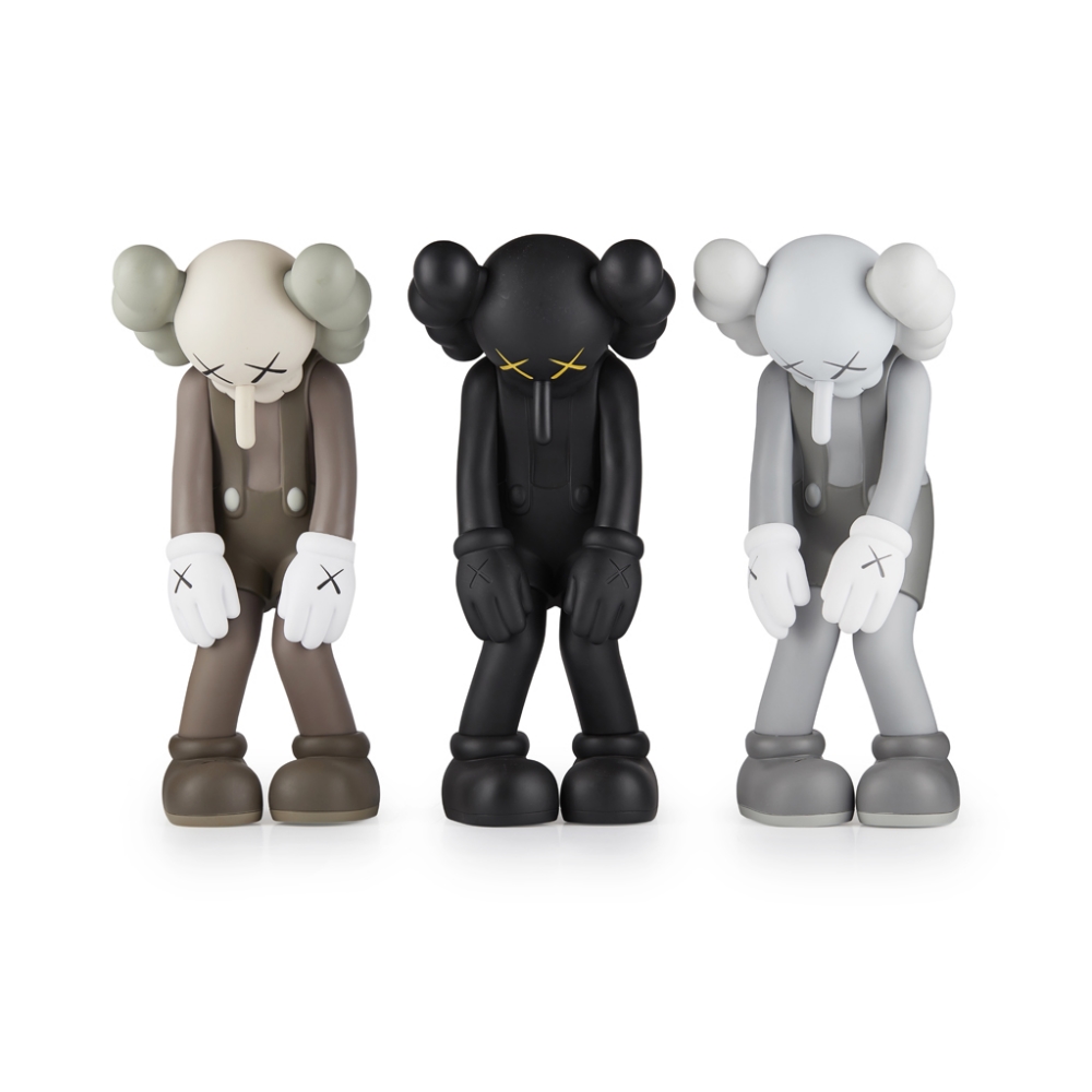 KAWS (AMERICAN, B.1974)SMALL LIE (BROWN); SMALL LIE (BLACK); SMALL LIE (GREY) printed with the - Image 2 of 6