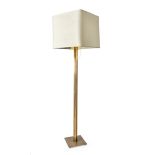 MANNER OF MAISON JANSENFLOOR LAMP, CIRCA 1950S gilt metal, with bespoke parchment shade173cm high (