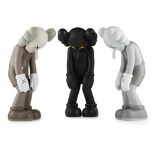 KAWS (AMERICAN, B.1974)SMALL LIE (BROWN); SMALL LIE (BLACK); SMALL LIE (GREY) printed with the