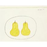 [§] WILLIAM SCOTT C.B.E., R.A. (BRITISH, 1913-1989)TWO PEARS, 1975 signed and dated (upper right),